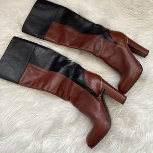 Vero Cuoio Leather Heeled Boots